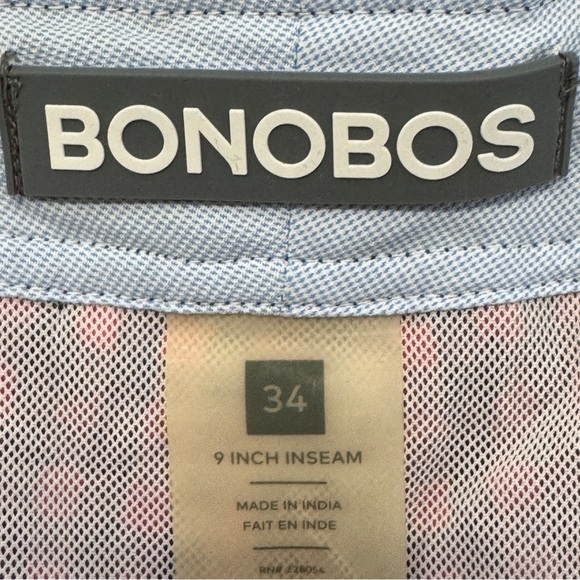 Bonobos Men’s 34 Pink Navy Gingham Swim Trunks 9” Inseam - Picture 6 of 9